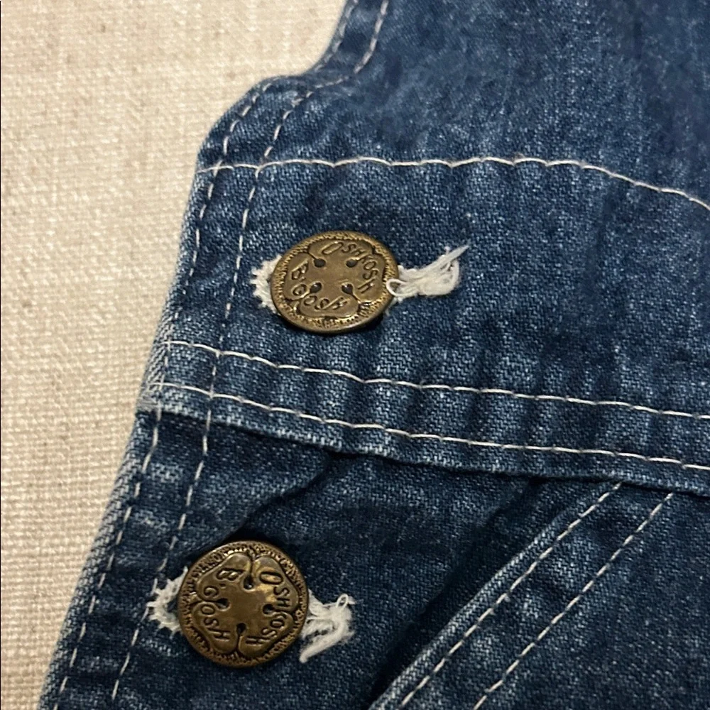 Vintage OshKosh B'gosh Dress Women’s/Youth 5 Blue Denim Overalls Western